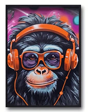 Load image into Gallery viewer, Cool Graffiti Gamer Headphones Animal Poster – Wall Art & Home Decor
