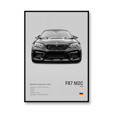 Load image into Gallery viewer, Famous Brand Cars SVJ GT3RS G80M3C Canvas Wall Art Print Poster 918 M5CS MSCSL Decorative Mural Home Decor Gift Unframed