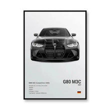 Load image into Gallery viewer, Famous Brand Cars SVJ GT3RS G80M3C Canvas Wall Art Print Poster 918 M5CS MSCSL Decorative Mural Home Decor Gift Unframed