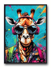 Load image into Gallery viewer, Cool Graffiti Gamer Headphones Animal Poster – Wall Art & Home Decor