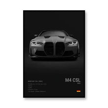 Load image into Gallery viewer, Famous Brand Cars SVJ GT3RS G80M3C Canvas Wall Art Print Poster 918 M5CS MSCSL Decorative Mural Home Decor Gift Unframed