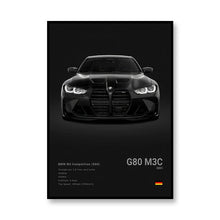 Load image into Gallery viewer, Famous Brand Cars SVJ GT3RS G80M3C Canvas Wall Art Print Poster 918 M5CS MSCSL Decorative Mural Home Decor Gift Unframed