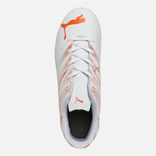 Load image into Gallery viewer, Puma Junior Attacanto FG/AG Firm/Artificial Ground Football Boots White/Glowing Red