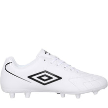Load image into Gallery viewer, Umbro Junior Attacante FG Firm Ground Football Boots White/Black