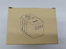 Load image into Gallery viewer, Universal Travel Adapter Worldwide with 2 USB C and 2 USB A Ports, Universal Plug Adaptor UK to World, International Adapter for EU, USA, UK, Australia, Thailand etc. not a Voltage Converter