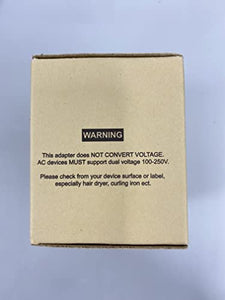 Universal Travel Adapter Worldwide with 2 USB C and 2 USB A Ports, Universal Plug Adaptor UK to World, International Adapter for EU, USA, UK, Australia, Thailand etc. not a Voltage Converter