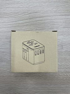 Universal Travel Adapter Worldwide with 2 USB C and 2 USB A Ports, Universal Plug Adaptor UK to World, International Adapter for EU, USA, UK, Australia, Thailand etc. not a Voltage Converter