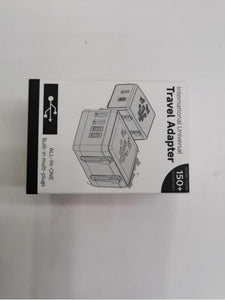 Universal Travel Adapter Worldwide with 2 USB C and 2 USB A Ports, Universal Plug Adaptor UK to World, International Adapter for EU, USA, UK, Australia, Thailand etc. not a Voltage Converter