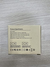 Load image into Gallery viewer, Universal Travel Adapter Worldwide with 2 USB C and 2 USB A Ports, Universal Plug Adaptor UK to World, International Adapter for EU, USA, UK, Australia, Thailand etc. not a Voltage Converter