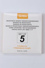 Load image into Gallery viewer, Gritin Resistance Bands, Set of 5 Skin-Friendly Resistance Fitness Exercise Loop Bands with 5 Different Strength Levels - Carrying Case Included - Ideal for Home, Gym, Yoga, Training