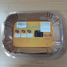 Load image into Gallery viewer, 100pcs Air Fryer Liners for Ninja Dual, Air Fryer AF300UK AF400UK Accessories, Disposable Airfryer Parchment Paper Liners, Compatible with Ninja, Breville, Tower &amp; Other Dual Zone Fryers