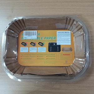 100pcs Air Fryer Liners for Ninja Dual, Air Fryer AF300UK AF400UK Accessories, Disposable Airfryer Parchment Paper Liners, Compatible with Ninja, Breville, Tower & Other Dual Zone Fryers
