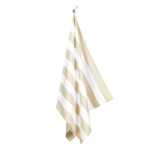 Beach Towel - Quick Dry, Sand Free - Compact, Lightweight - 100% Recycled - Includes Bag - Cabana - Whitsunday Blue - Large (160x90cm, 63x35)