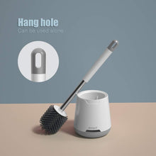 Load image into Gallery viewer, Silicone Toilet Brushes &amp; Holders, Deep Cleaner, Toilet Brush with Quick Drying Holder Set for Bathroom