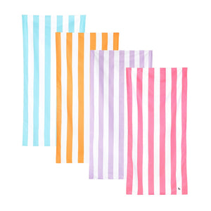 Beach Towel - Quick Dry, Sand Free - Compact, Lightweight - 100% Recycled - Includes Bag - Cabana - Whitsunday Blue - Large (160x90cm, 63x35)