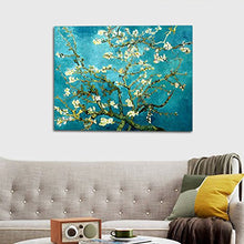 Load image into Gallery viewer, Wieco Art Giclee Canvas Prints Wall Art for Wall Decor by Van Gogh Paintings Almond Blossom Modern One Piece Stretched and Framed Abstract Flowers Artwork Home Office Decorations