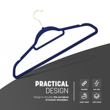 Load image into Gallery viewer, Velvet Hangers 20 Pack - Non-Slip Clothes Hangers with Tie Bar &amp; 360° Hook - Durable &amp; Sturdy, Space-Saving Wardrobe Organisers for Suits, Jackets &amp; Clothes- Home Storage Solution (Grey)