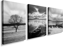 Load image into Gallery viewer, Sunset Beach Canvas Wall Art for Living Room Modern Artwork Nature Blue Sea Landscape Bathroom Pictures Bedroom Wall Décor Family Prints Paintings Wall Decorations Hallway Kitchen Office, YH1306