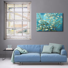 Load image into Gallery viewer, Wieco Art Giclee Canvas Prints Wall Art for Wall Decor by Van Gogh Paintings Almond Blossom Modern One Piece Stretched and Framed Abstract Flowers Artwork Home Office Decorations