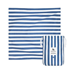 Load image into Gallery viewer, Beach Towel - Quick Dry, Sand Free - Compact, Lightweight - 100% Recycled - Includes Bag - Cabana - Whitsunday Blue - Large (160x90cm, 63x35)