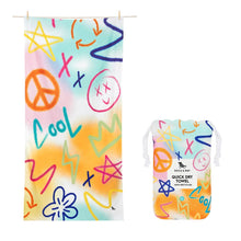 Load image into Gallery viewer, Beach Towel - Quick Dry, Sand Free - Compact, Lightweight - 100% Recycled - Includes Bag - Cabana - Whitsunday Blue - Large (160x90cm, 63x35)