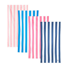 Load image into Gallery viewer, Beach Towel - Quick Dry, Sand Free - Compact, Lightweight - 100% Recycled - Includes Bag - Cabana - Whitsunday Blue - Large (160x90cm, 63x35)