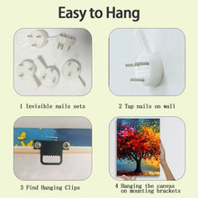 Load image into Gallery viewer, YWQQ 3 Pieces Canvas Wall Art, Tree Of Life Modern Abstract Canvas Pictures for Living Room, Bedroom, Hallway, Kitchen or Office(30×40cm×3PCS)