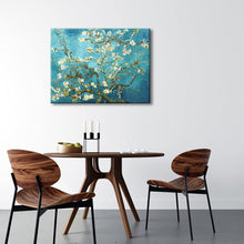 Load image into Gallery viewer, Wieco Art Giclee Canvas Prints Wall Art for Wall Decor by Van Gogh Paintings Almond Blossom Modern One Piece Stretched and Framed Abstract Flowers Artwork Home Office Decorations