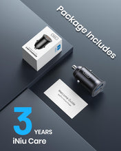 Load image into Gallery viewer, Car Charger, Cigarette Lighter USB Charger Total 60W [USB C 30W+USB A 30W] 12V USB Socket, PD3.0 Fast Charge Car Phone Charger Metal Adapter for iPhone 16 15 14 13 12 Pro Max iPad Samsung Google