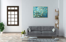 Load image into Gallery viewer, Wieco Art Giclee Canvas Prints Wall Art for Wall Decor by Van Gogh Paintings Almond Blossom Modern One Piece Stretched and Framed Abstract Flowers Artwork Home Office Decorations