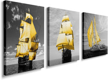 Load image into Gallery viewer, Sunset Beach Canvas Wall Art for Living Room Modern Artwork Nature Blue Sea Landscape Bathroom Pictures Bedroom Wall Décor Family Prints Paintings Wall Decorations Hallway Kitchen Office, YH1306