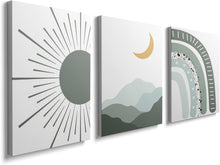 Load image into Gallery viewer, Sunset Beach Canvas Wall Art for Living Room Modern Artwork Nature Blue Sea Landscape Bathroom Pictures Bedroom Wall Décor Family Prints Paintings Wall Decorations Hallway Kitchen Office, YH1306