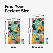 Load image into Gallery viewer, Beach Towel - Quick Dry, Sand Free - Compact, Lightweight - 100% Recycled - Includes Bag - Cabana - Whitsunday Blue - Large (160x90cm, 63x35)