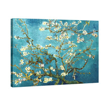 Load image into Gallery viewer, Wieco Art Giclee Canvas Prints Wall Art for Wall Decor by Van Gogh Paintings Almond Blossom Modern One Piece Stretched and Framed Abstract Flowers Artwork Home Office Decorations