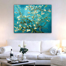 Load image into Gallery viewer, Wieco Art Giclee Canvas Prints Wall Art for Wall Decor by Van Gogh Paintings Almond Blossom Modern One Piece Stretched and Framed Abstract Flowers Artwork Home Office Decorations