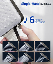 Load image into Gallery viewer, Shower Head, High Pressure, Shower Heads with 6 Modes, Power Shower Head Only, Universal Water Saving Large ShowerHead