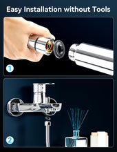 Load image into Gallery viewer, Shower Head, Magichome High Pressure Shower Head with 5 Spray Modes, Turbocharged Design Powerful Shower Heads for Low Water Pressure