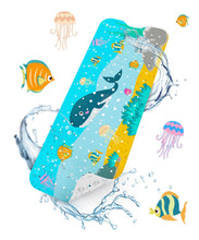 Load image into Gallery viewer, Non Slip Bath Mat for Tub, 101 x 40cm Extra Long Shower Mat Anti Mould, Machine Washable Bathroom Bathtub Mat with Suction Cups and Drain Holes, Soft on Feet, Clear