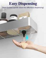 Load image into Gallery viewer, 2 Pack Rustproof Shower Caddy - 2 Shelves, Drill-Free &amp; Quick-Dry Shower Organizer, Rustproof Bathroom Shelves with 4 Hooks, Large, Black