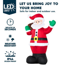 Load image into Gallery viewer, Inflatable Hanging Christmas Decoration, 1.8 m, Climbing Santa Claus with Built-in LED, for Christmas Party, Indoor, Outdoor, Garden, Lawn