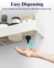 Load image into Gallery viewer, 2 Pack Rustproof Shower Caddy - 2 Shelves, Drill-Free &amp; Quick-Dry Shower Organizer, Rustproof Bathroom Shelves with 4 Hooks, Large, Black