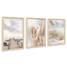 Load image into Gallery viewer, 3 Panels Wooden Framed Navy Blue White Gold Marble Canvas Wall Art Painting on Canvas Print Picture for Living Room Hallway Stairs Bedroom Bathroom Wall Decor Ready To Hang 90x40cm(12&quot;x16&quot;x3pcs)