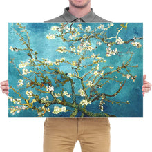Load image into Gallery viewer, Wieco Art Giclee Canvas Prints Wall Art for Wall Decor by Van Gogh Paintings Almond Blossom Modern One Piece Stretched and Framed Abstract Flowers Artwork Home Office Decorations
