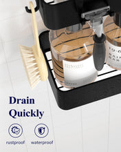 Load image into Gallery viewer, 2 Pack Rustproof Shower Caddy - 2 Shelves, Drill-Free &amp; Quick-Dry Shower Organizer, Rustproof Bathroom Shelves with 4 Hooks, Large, Black