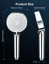 Load image into Gallery viewer, Shower Head, Magichome High Pressure Shower Head with 5 Spray Modes, Turbocharged Design Powerful Shower Heads for Low Water Pressure