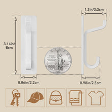 Load image into Gallery viewer, Self Adhesive Hooks, Extra Sticky and Strong, Hanging up to 6KG, Heavy Duty Stick on, No-Nail Hook for Back of Door, Black, 4 Pack