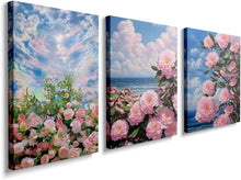 Load image into Gallery viewer, Sunset Beach Canvas Wall Art for Living Room Modern Artwork Nature Blue Sea Landscape Bathroom Pictures Bedroom Wall Décor Family Prints Paintings Wall Decorations Hallway Kitchen Office, YH1306