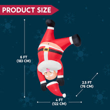 Load image into Gallery viewer, Inflatable Hanging Christmas Decoration, 1.8 m, Climbing Santa Claus with Built-in LED, for Christmas Party, Indoor, Outdoor, Garden, Lawn