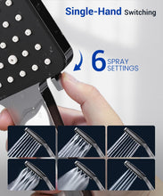 Load image into Gallery viewer, Shower Head, High Pressure, Shower Heads with 6 Modes, Power Shower Head Only, Universal Water Saving Large ShowerHead