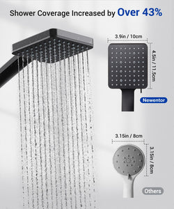 Shower Head, High Pressure, Shower Heads with 6 Modes, Power Shower Head Only, Universal Water Saving Large ShowerHead
